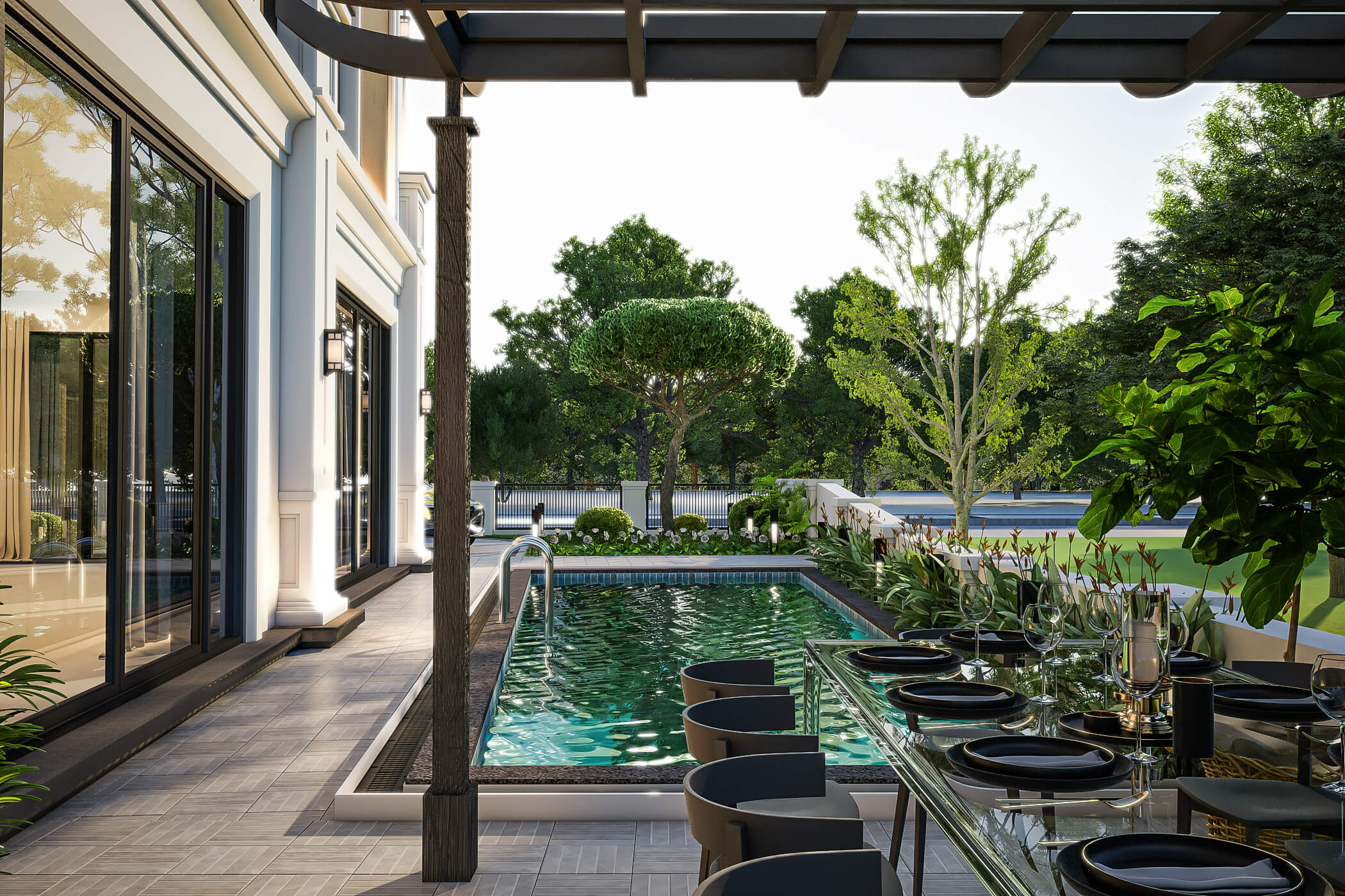 mẫu mặt tiền indochine